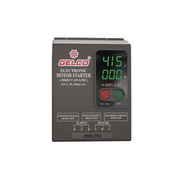 DCP-304, Operate & Protect all kinds of Submersible Motors & Pumps, Auto-Start After Power Cut, Phase Outage Protection, With Digital Display, 415V, 50Hz - Gelco Electronics Pvt. Ltd.